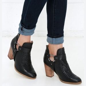 Seychelles Impossible boots -black leather Ankle boots